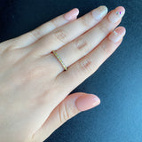 天然イエローダイヤモンド ハーフエタニティリング