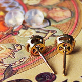 【お値下げ】天然ロードクロサイト 天然ダイヤモンド ピアス