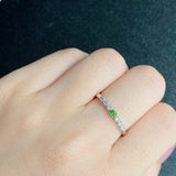 【お値下げ】天然デマントイドガーネット 天然ダイヤモンド リング