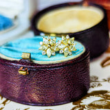 天然ダイヤモンド マーキスカット 18金ピアス