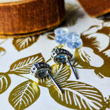 【お値下げ】天然アクアマリン 天然ダイヤモンド ピアス