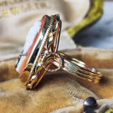 【お値下げ】イタリア ヴィンテージ カメオのリング ダイヤモンド