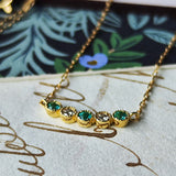 天然パライバトルマリン 天然ダイヤモンド ネックレス 18金