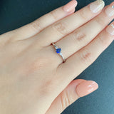 【ロイヤルブルー】天然サファイア 天然ダイヤモンド リング