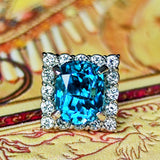 天然ジルコン 天然ダイヤモンド ピアス