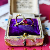 【非加熱 ピジョンブラッド】天然ルビー 天然ダイヤモンド リング