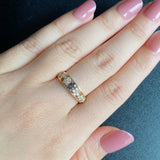 天然アレキサンドライト 天然ダイヤモンド リング