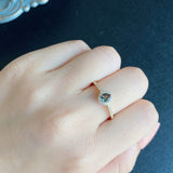 【アレキタイプ】天然カラーチェンジガーネット 天然ダイヤモンド リング