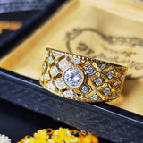 天然ダイヤモンド 18金リング