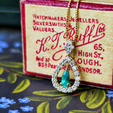 【ブラジル産 非加熱】天然パライバトルマリン 天然ダイヤモンド ネックレス