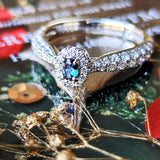 【トップ カラー】天然アレキサンドライト 天然ダイヤモンドリング