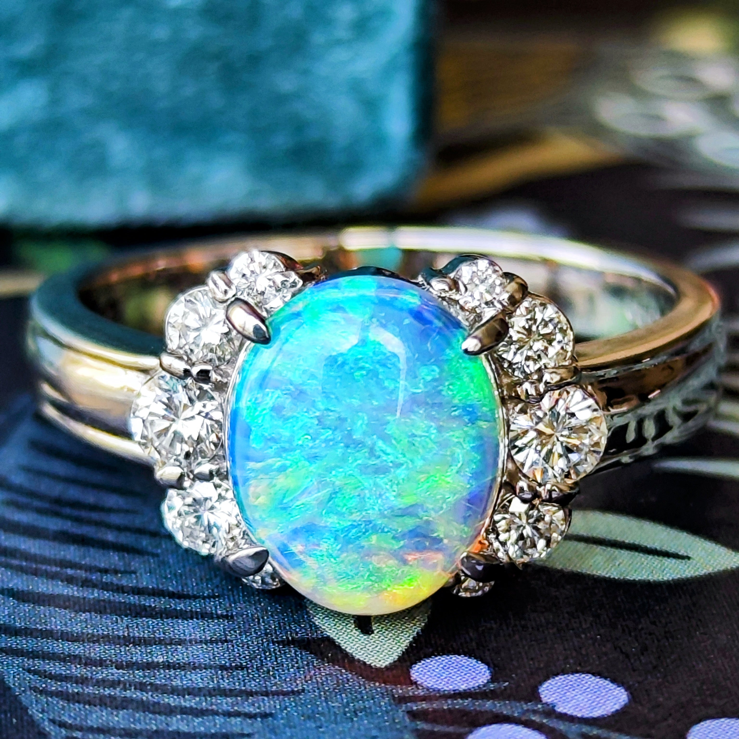 K18リング 天然サンゴ+天然貝+天然ダイヤモンド #11号6.4 g 質屋かんてい局オンラインショップ / K18 18金 サンゴ