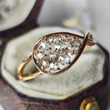 【ローズカット】天然ダイヤモンド 18金PG リング