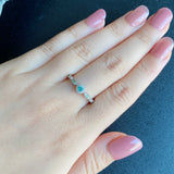 天然パライバトルマリン 天然デマントイドガーネット 天然アウイナイト リング