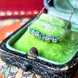 天然パライバトルマリン 天然ダイヤモンド ネックレス