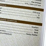 【Dカラー】天然ダイヤモンド 0.30ct VS2 GIA鑑定書付き リング