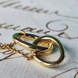 TIFFANY &Co ティファニー ダブルループネックレス 18金YG