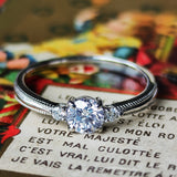 【お値下げ】Dカラー 天然ダイヤモンドリング 0.391ct