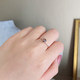 【ローズカット】天然ブラウンダイヤモンド 天然ダイヤモンド リング