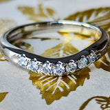 MIKIMOTO ミキモト 天然ダイヤモンド ハーフエタニティリング