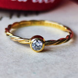 Cartier カルティエ スリーカラーツイストリング