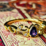 天然バイカラーサファイア 天然ダイヤモンド リング