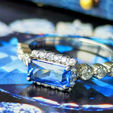 天然サファイア 1.13ct 天然ダイヤモンド リング