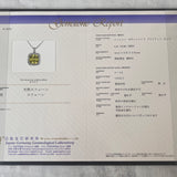 【大粒 4.36ct】天然スフェーン 天然ダイヤモンド ネックレス