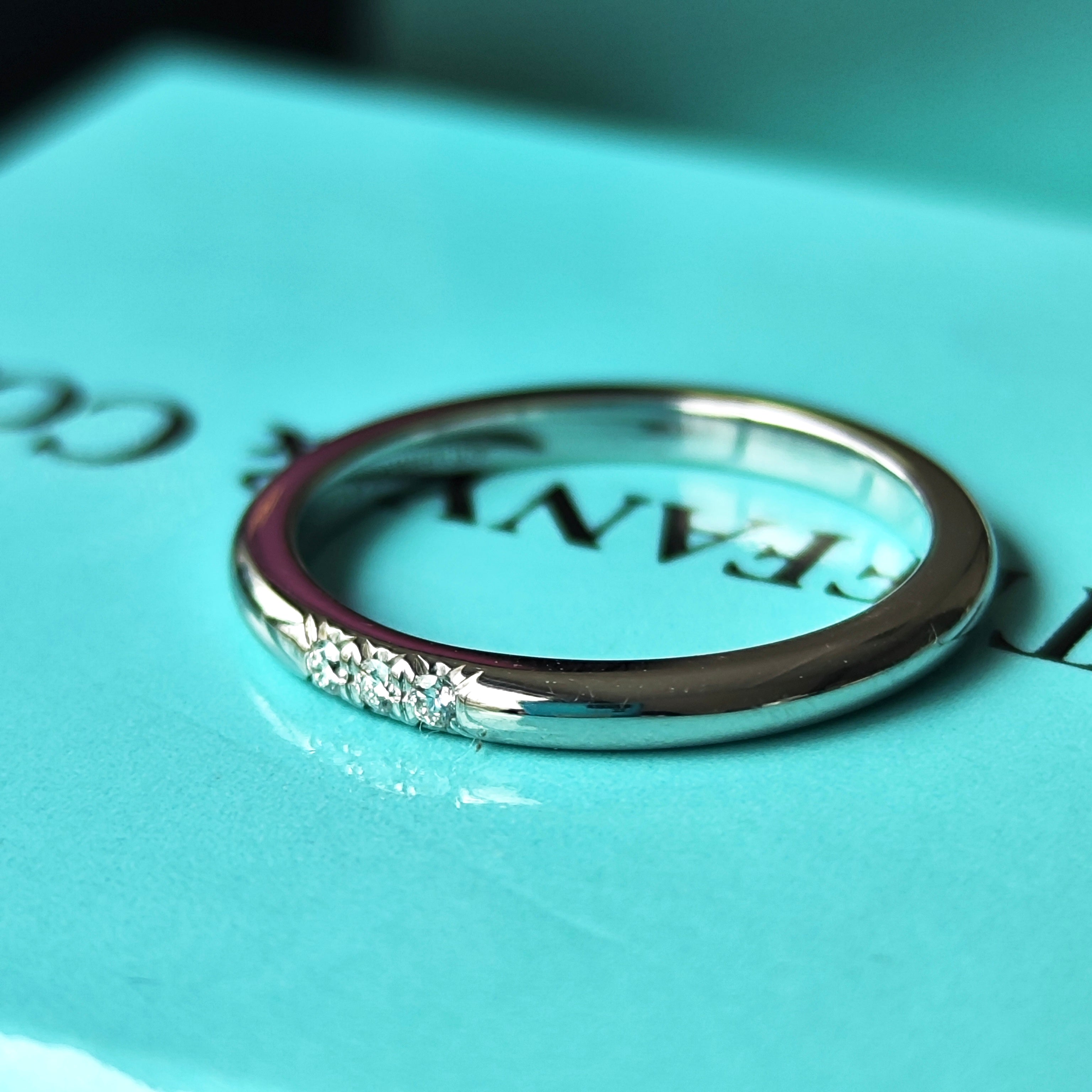 ティファニー　クラシックバンドリング　750　18k　8.5〜9号 ティファニークラシックバンドリング750 k18 9号