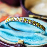 【イエローダイヤ】天然ダイヤモンド ハーフエタニティリング