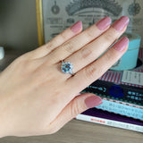 【大粒 1.346ct】天然アレキサンドライト 天然ダイヤモンド リング