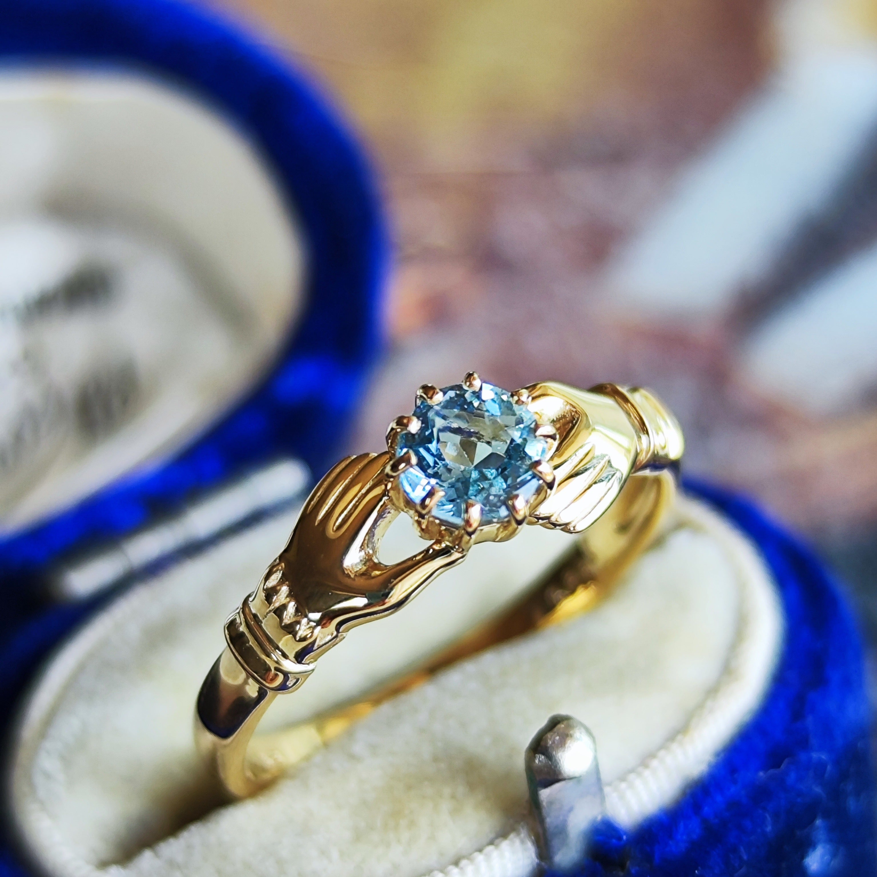 『専用です』天然 サンタマリアアクアマリン ダイヤモンド リング 計1.66ctリング(指輪)