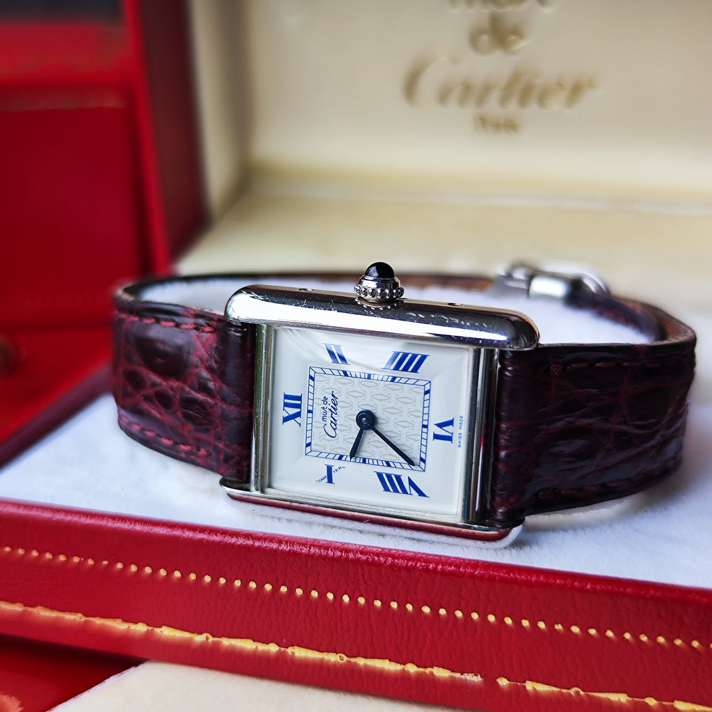 Cartier カルティエ マストタンク シルバー 飛びローマン クォーツ腕時計