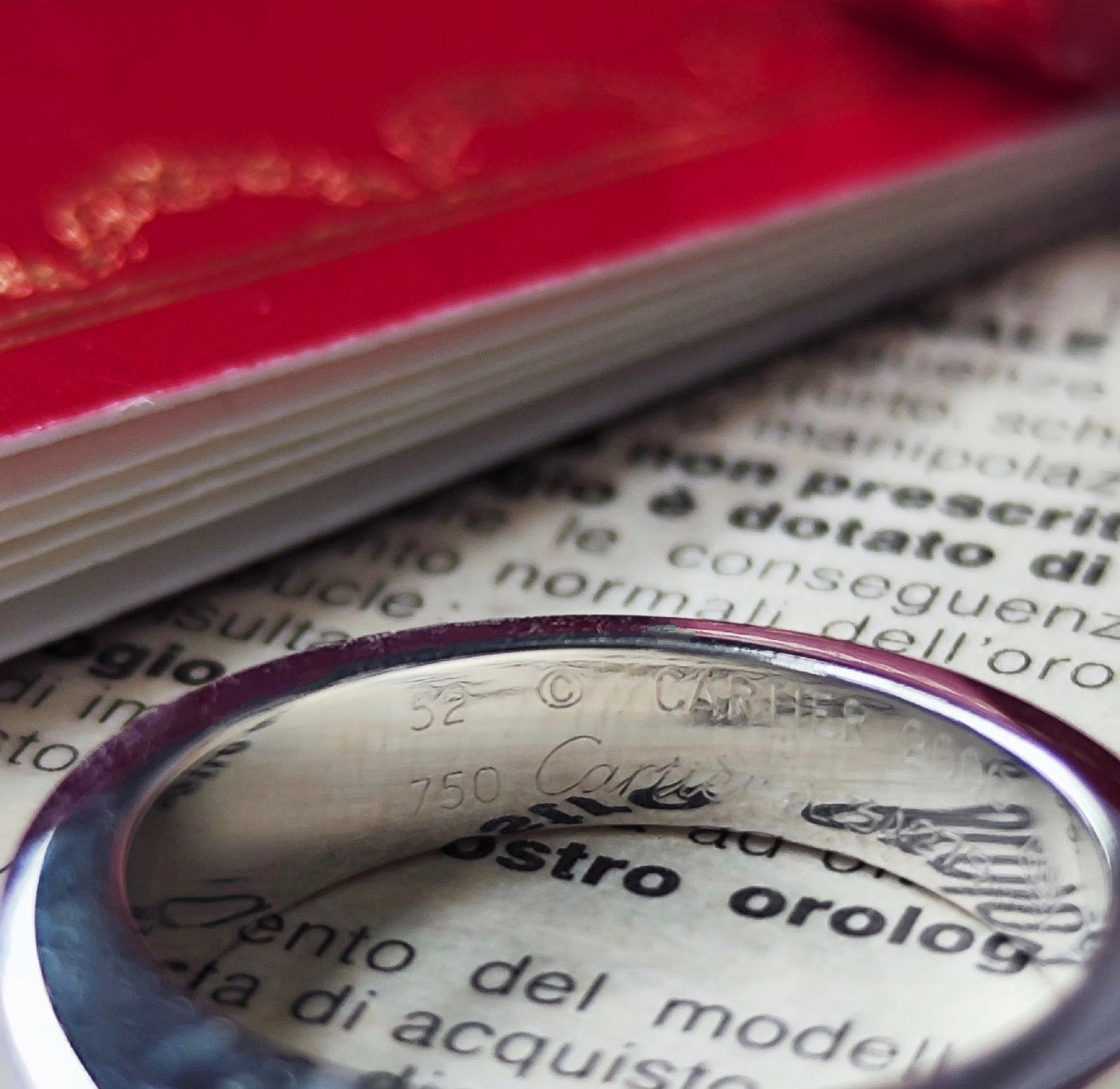 Cartier カルティエ タンク ピンクトルマリン 18金WG 52