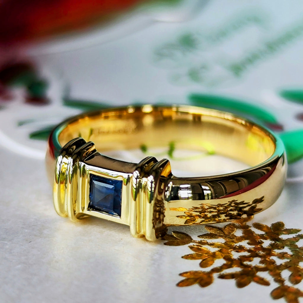 TIFFANY &Co ティファニー スタッキングリング サファイア 18金