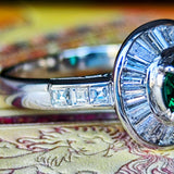 【ザンビア産 ノンオイル】天然エメラルド 天然ダイヤモンド リング GIA