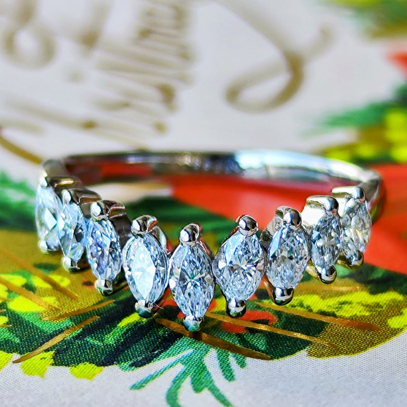 MIKIMOTO ミキモト 天然ダイヤモンド ヴィンテージリング