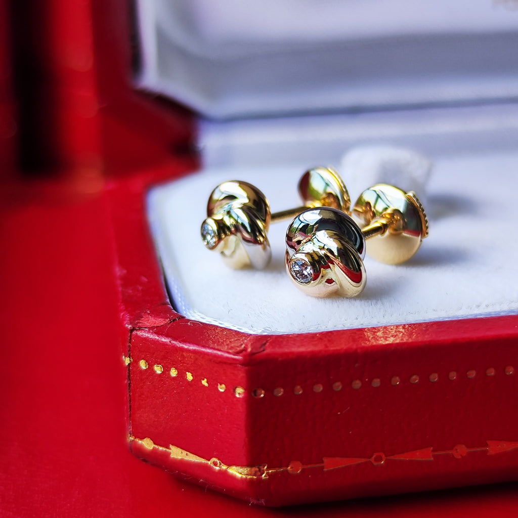 Cartier カルティエ トリニティピアス ダイヤモンド