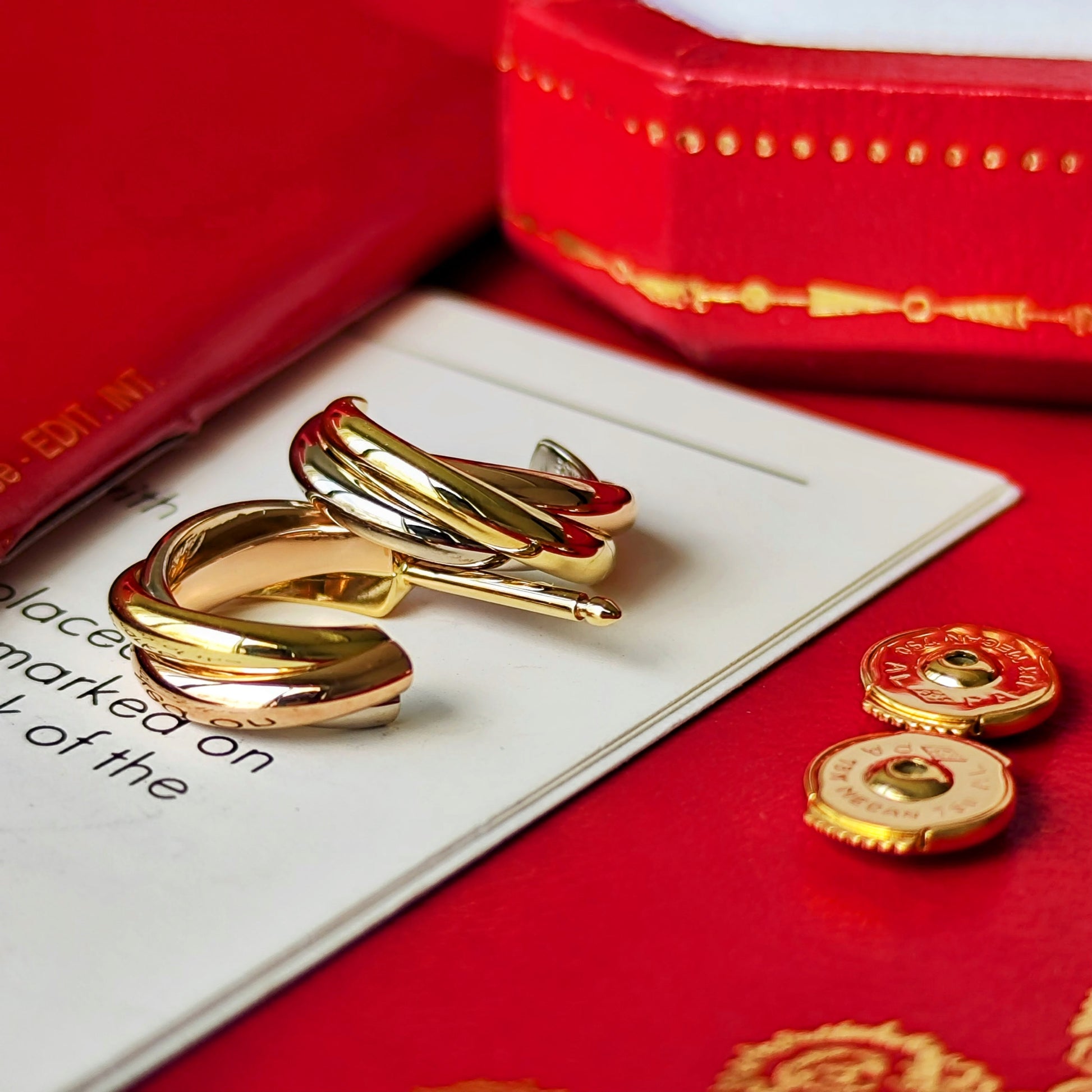 Cartier カルティエ トリニティピアス