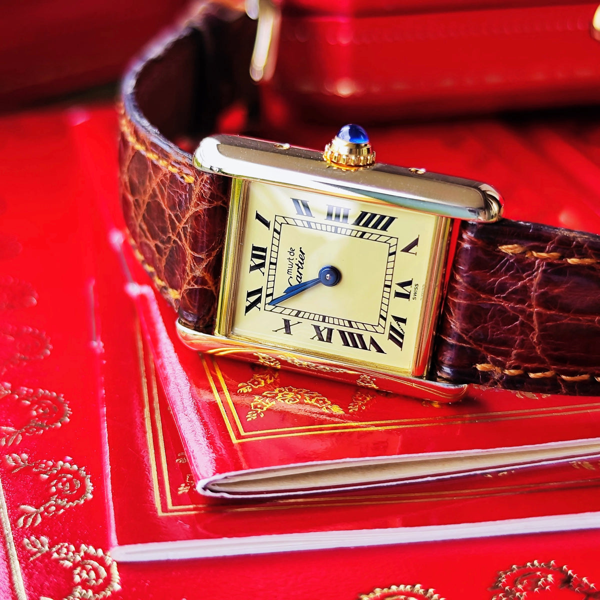 【OH済み】Cartier カルティエ マストタンク SM クォーツ腕時計