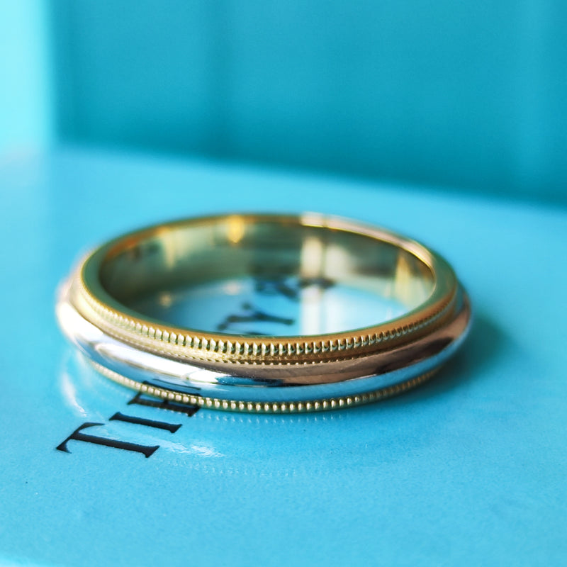 TIFFANY&Co ティファニー ミルグレインリング 14号