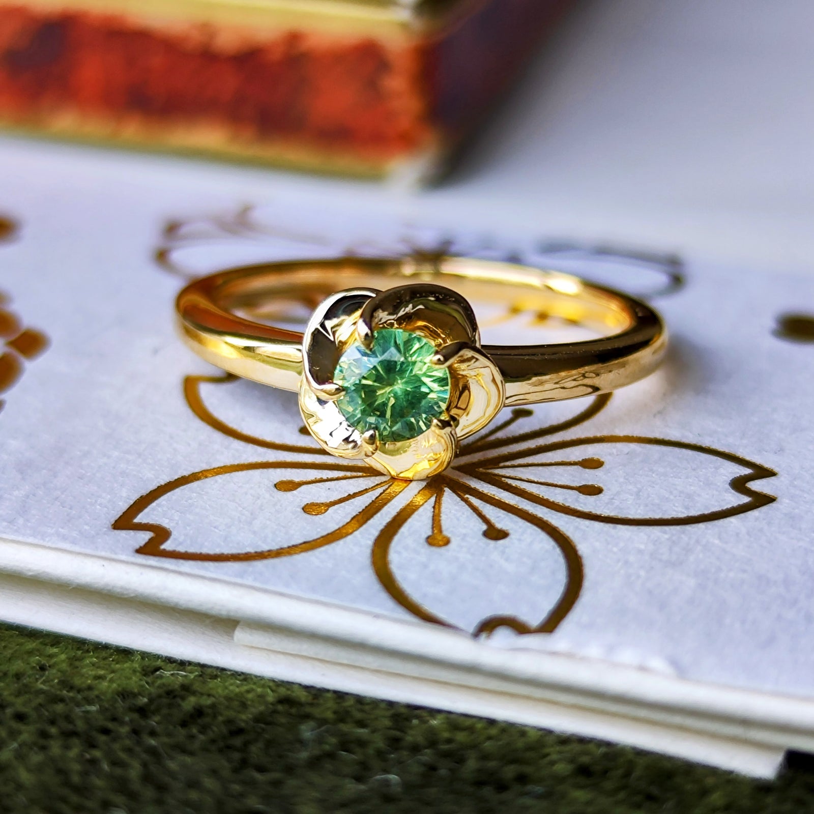 Demantoid Garnet Ring デマントイドガーネットリング （570BC