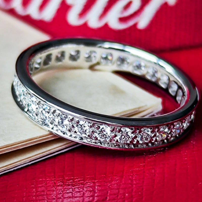 Cartier カルティエ ダイヤモンド フルエタニティリング 18金WG 49