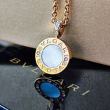 BVLGARI ブルガリ オニキス マザーオブパール ブルガリ・ブルガリ ネックレス