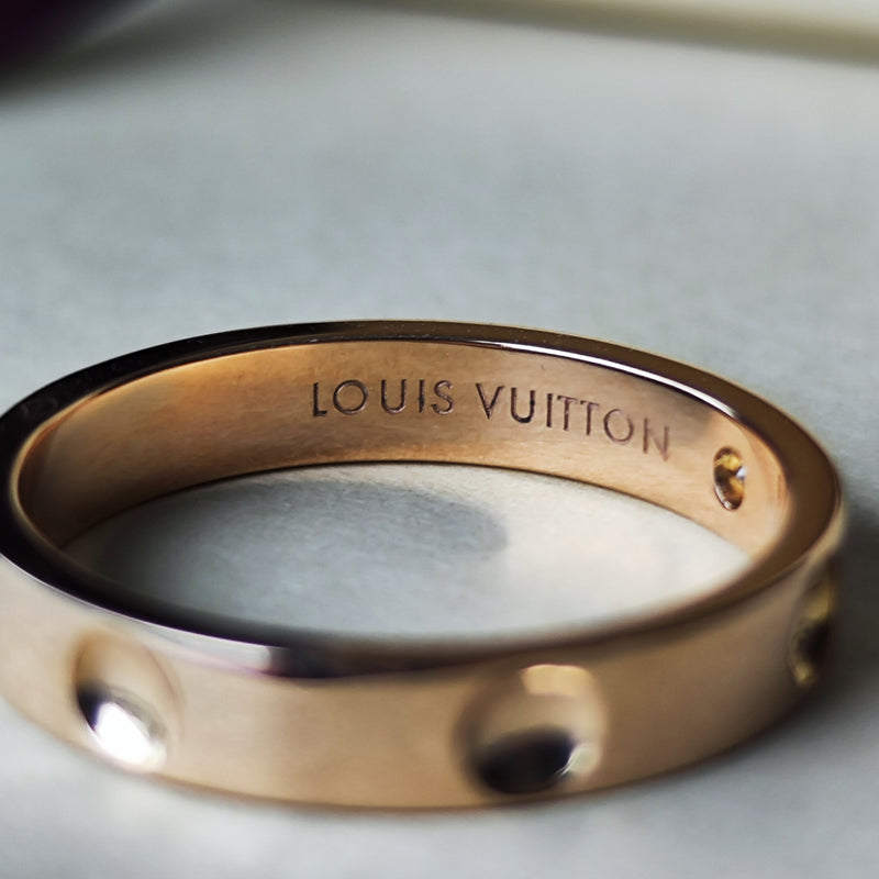 LOUIS VUITTON ルイ・ヴィトン プティットバーグ アンプラント ダイヤモンド 18金PG リング