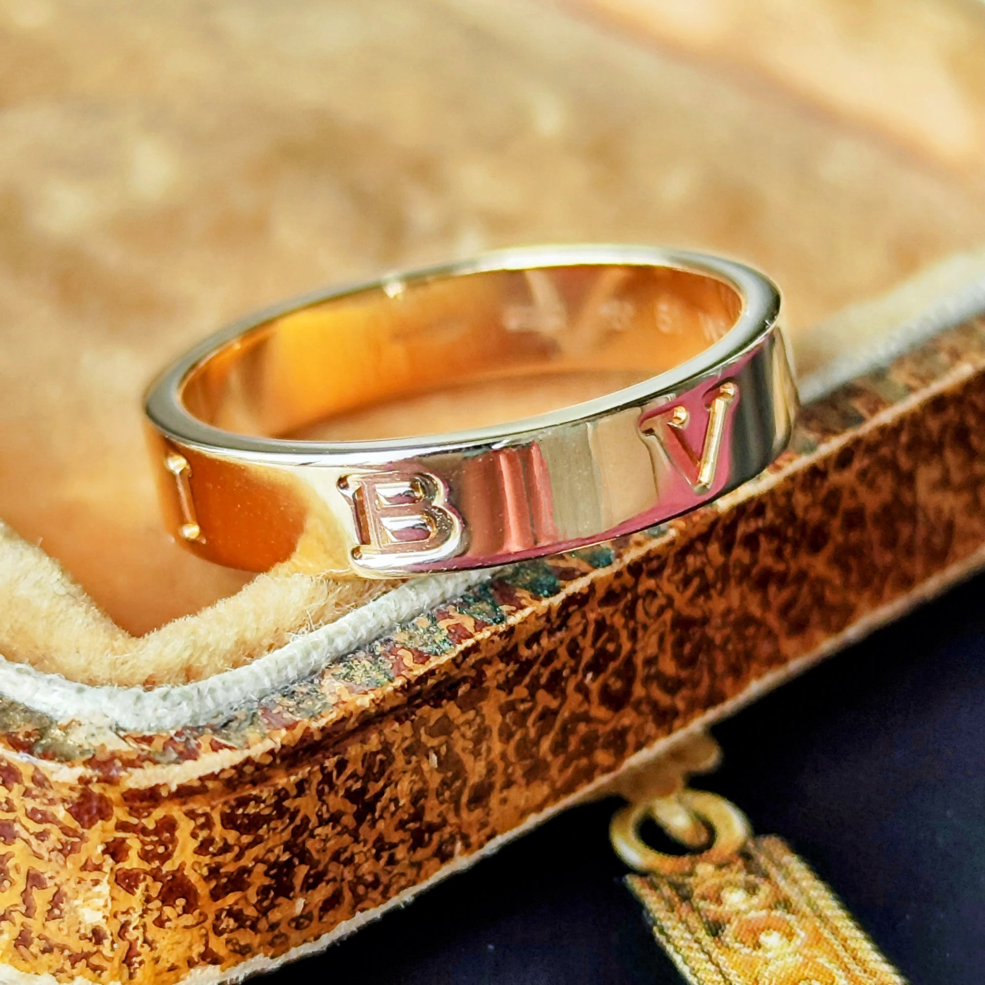 BVLGARI ブルガリ B-ZERO1 ビーゼロワン エッセンシャルリング 18金YG 51