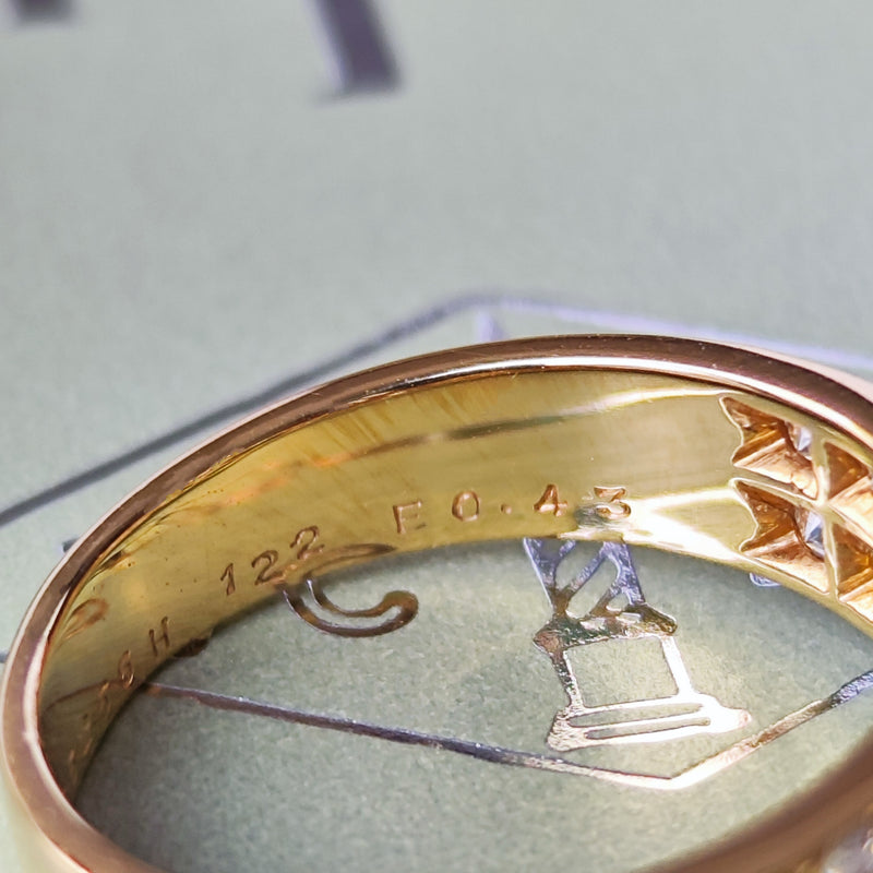 【Vintage Van Cleef & Arpels】ヴァンクリーフ&アーペル マデール エメラルド ダイヤモンド フラワーリング