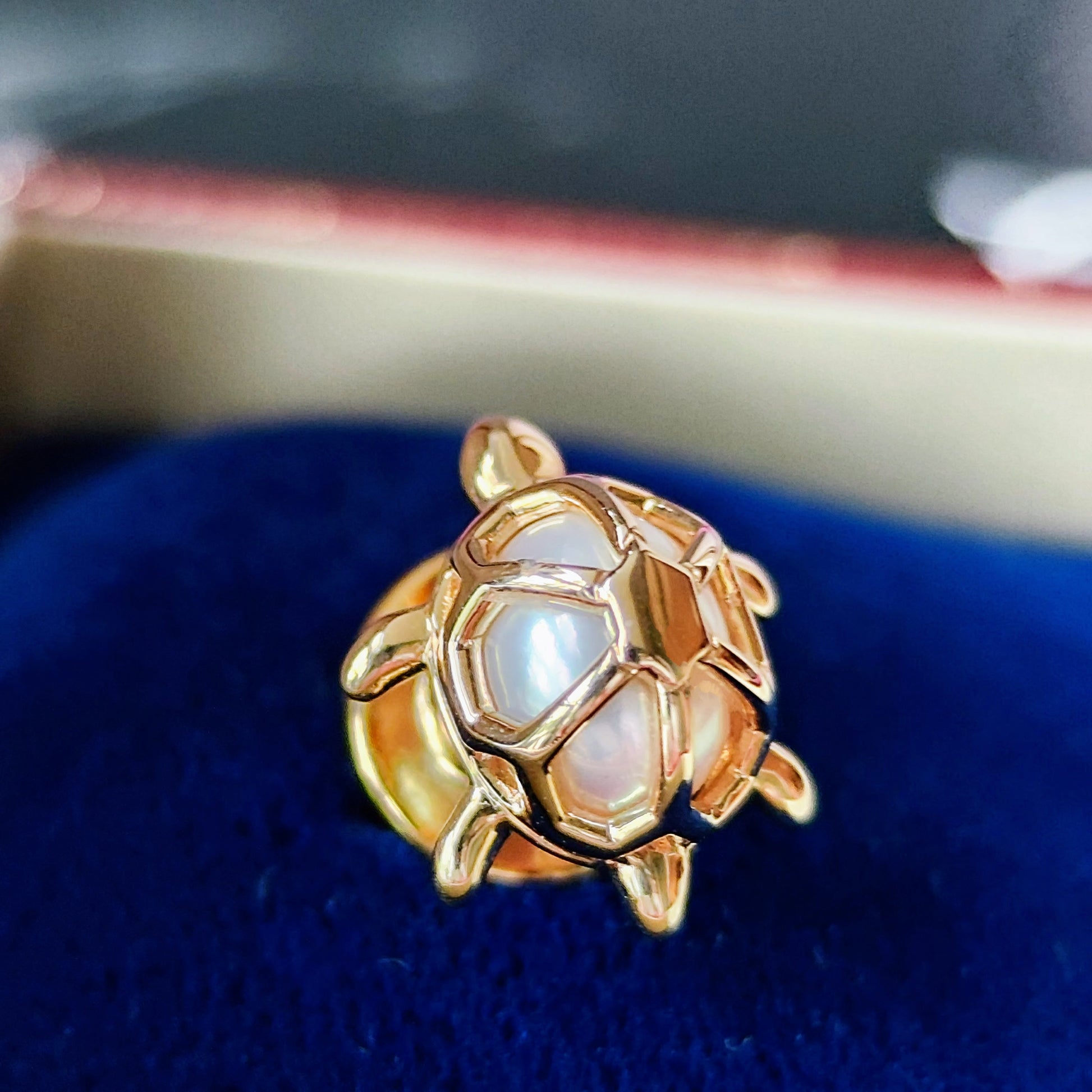 MIKIMOTO ミキモト あこや真珠 亀のブローチ