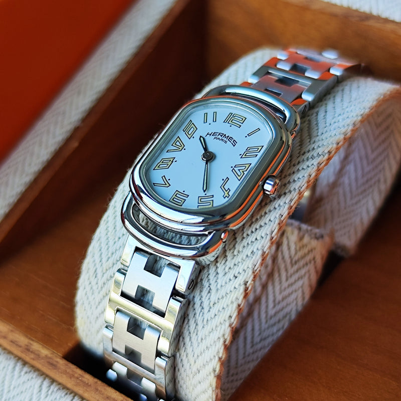 HERMES エルメス ラリー クォーツ腕時計
