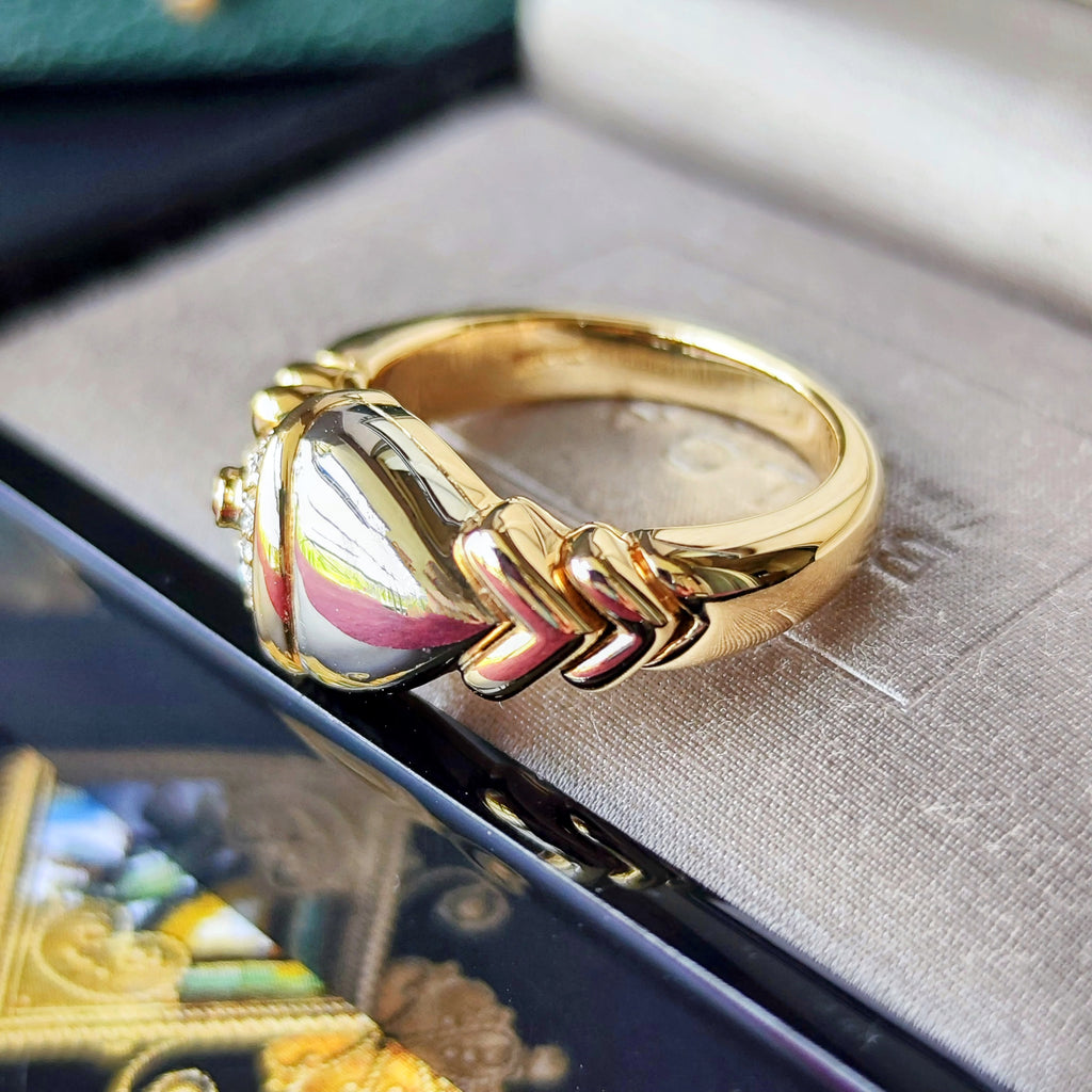 BVLGARI ブルガリナチュラリア ルビー ダイヤモンド リング